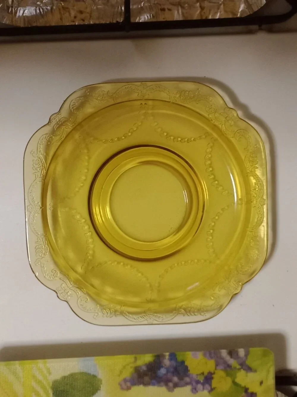 Depression Glass Saucer